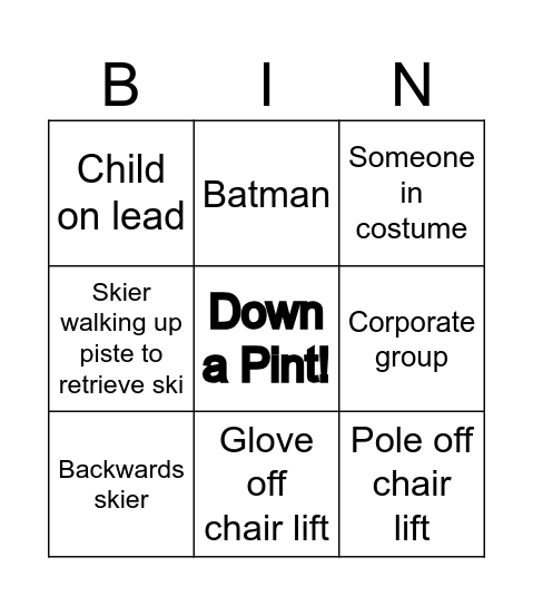 Bankso Bingo Card