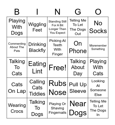 idk what this is Bingo Card