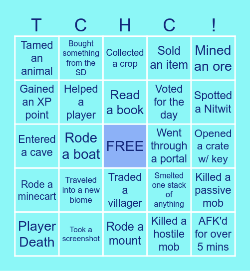 TC HEALTH BINGO Card