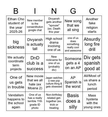 Bingo Card
