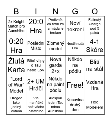RB CUP Bingo WR Bingo Card