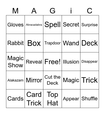 Maverick & Giada's Magical Birthday! Bingo Card