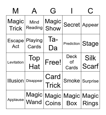 Giada & Maverick's Magical Birthday Bingo! Bingo Card
