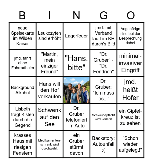 BERGDOKTOR 1 Bingo Card