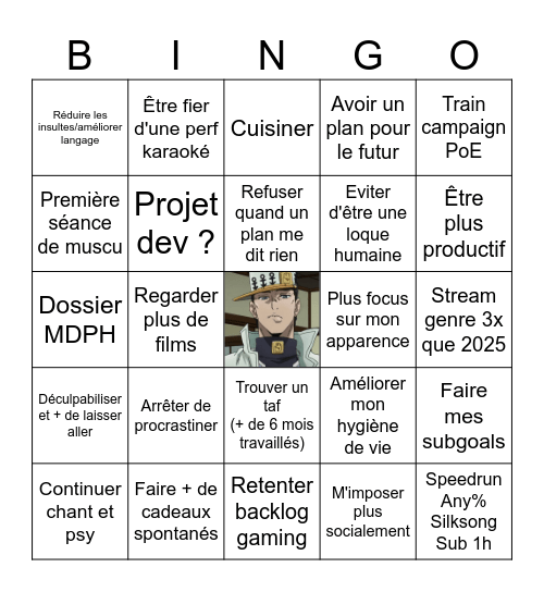 Bingo 2026 Bingo Card