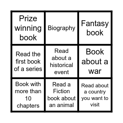 CCMS Library Bingo Card