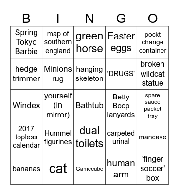 8800 Blue Lick Rd Bingo Card
