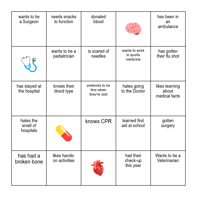 Find Someone Who! Bingo Card
