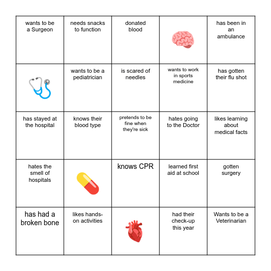 Find Someone Who! Bingo Card