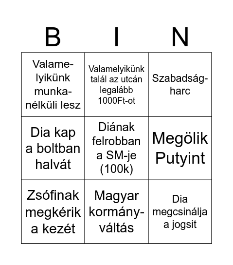 (~2026~) Bingo Card