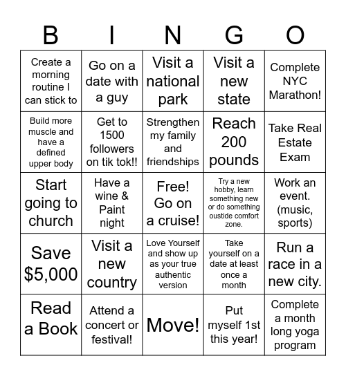 2026 BINGO CARD Bingo Card
