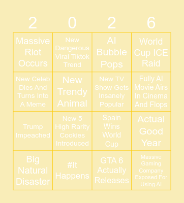 wow Bingo Card