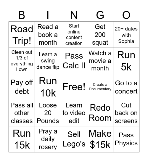 2026 bingo card Bingo Card