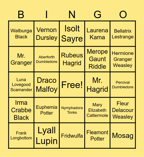 Parenthood Bingo Card