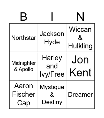 Pride Month Princesses (Mack) Bingo Card