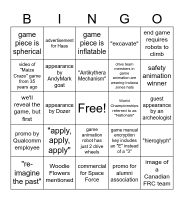 Rebuild Kick Off Bingo (4039/10015) Bingo Card