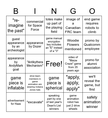 Rebuild Kick Off Bingo (4039/10015) Bingo Card