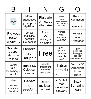 BINGO CENTRALE Bingo Card