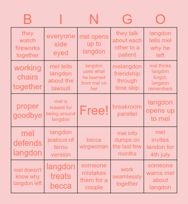 melangdon s2 bingo Card