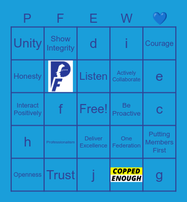Happy Monday Bingo Card