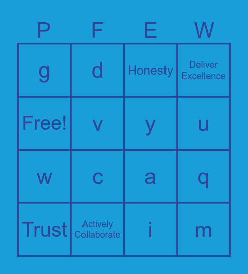 Happy Monday Bingo Card