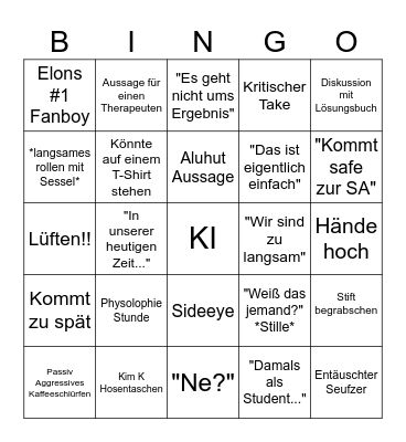 Nawi + Mathe  Bingo Card