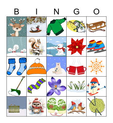 Winter Bingo Card