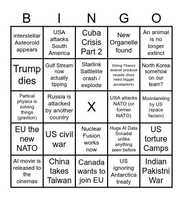 Rubens Bingo 2026 Bingo Card