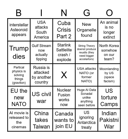 Rubens Bingo 2026 Bingo Card