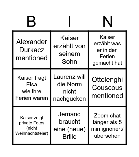 hemmer 08.01. Bingo Card