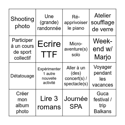 Bingo Card