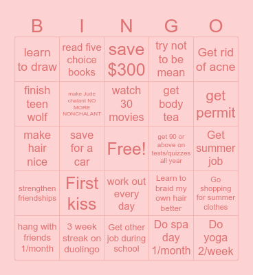 2026 Bingo Card Bingo Card