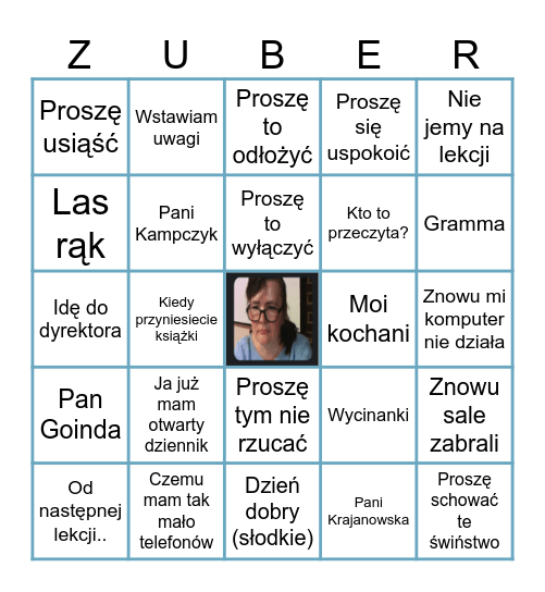 ZUBINGO Card