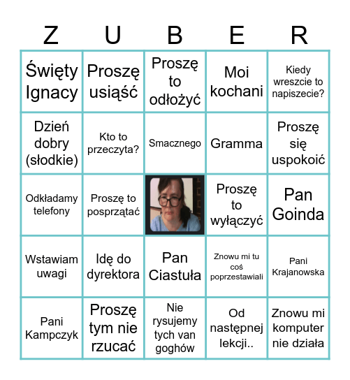 ZUBINGO Card