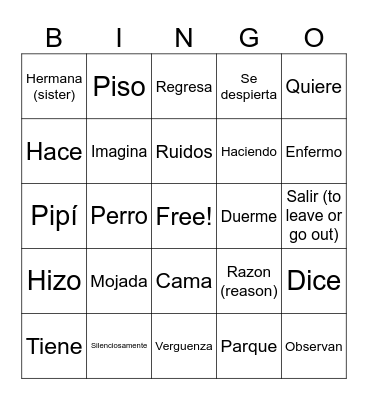 Brandon Brown Quiere Un Perro Bingo Card