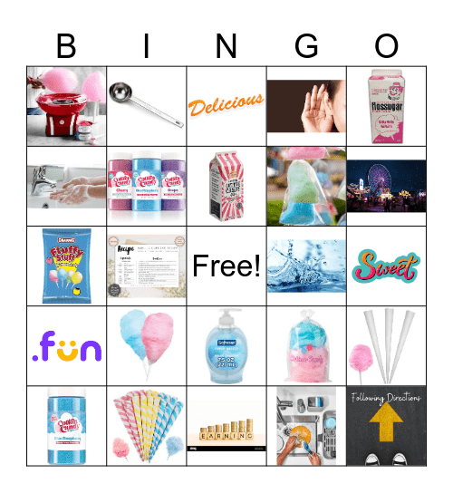 Cotton Candy Bingo Card