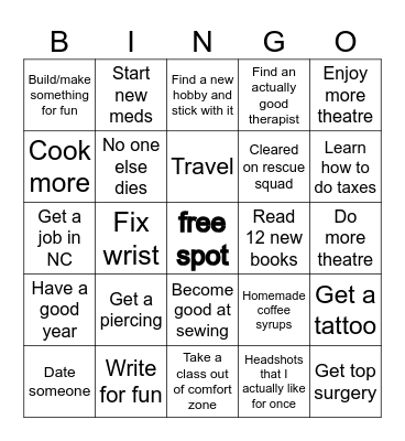 Georgia’s 2026 bingo Card