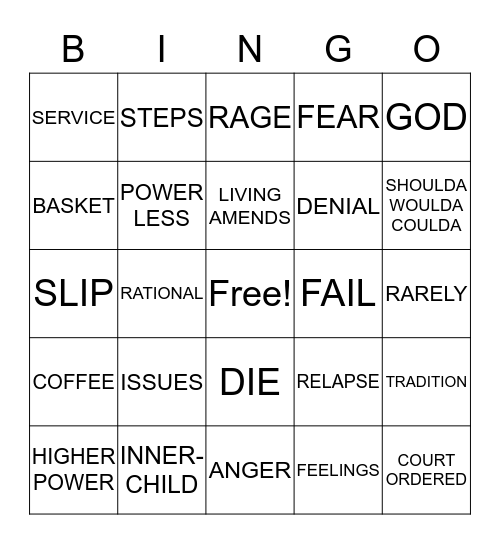 BULLSHIT  Bingo Card