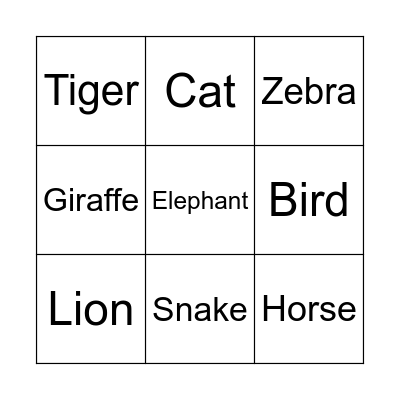 BINGO Card