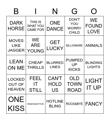 Flashback Friday The 10's Bingo Card