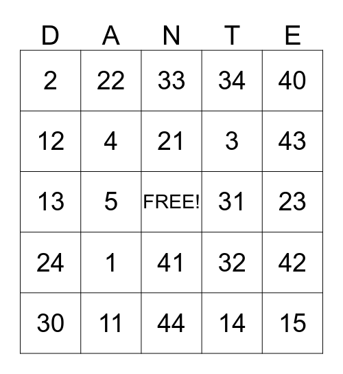 Baby's First Birthday Bingo Card
