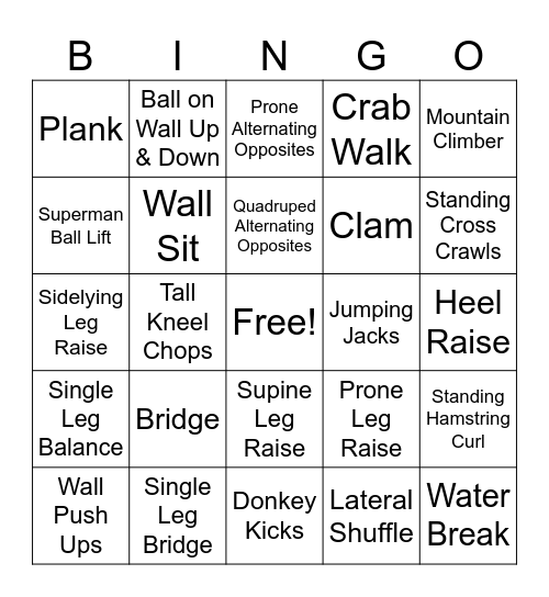 BINGO Card