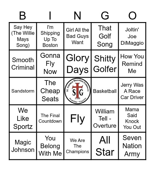 STG SPORTS! Bingo Card