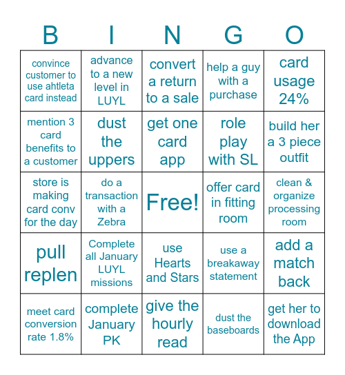 More Bingos - More Chances to Win Bingo Card