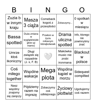 ✨ 2026 ✨ Bingo Card