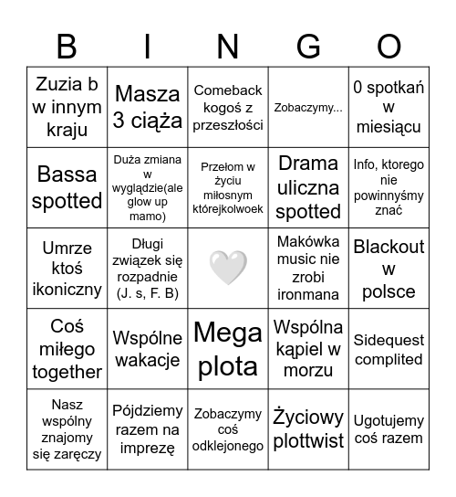 ✨ 2026 ✨ Bingo Card