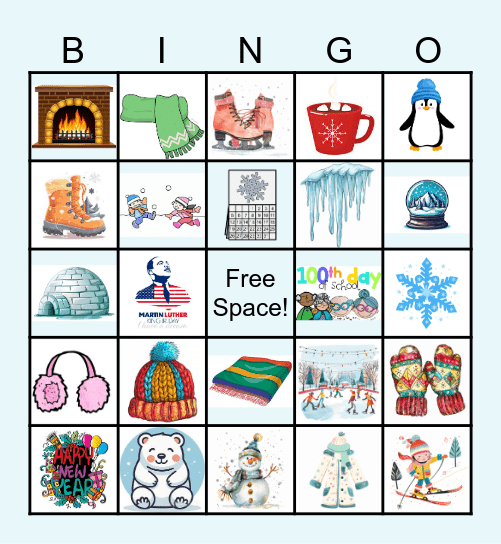 January PBIS Bingo Card