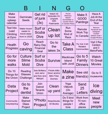 2026 Bingo Card