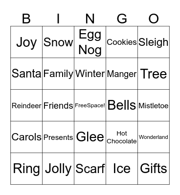 WINTER BINGO Card