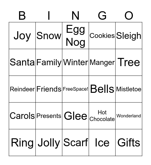WINTER BINGO Card